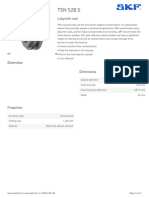 SKF TSN 528 S Specification