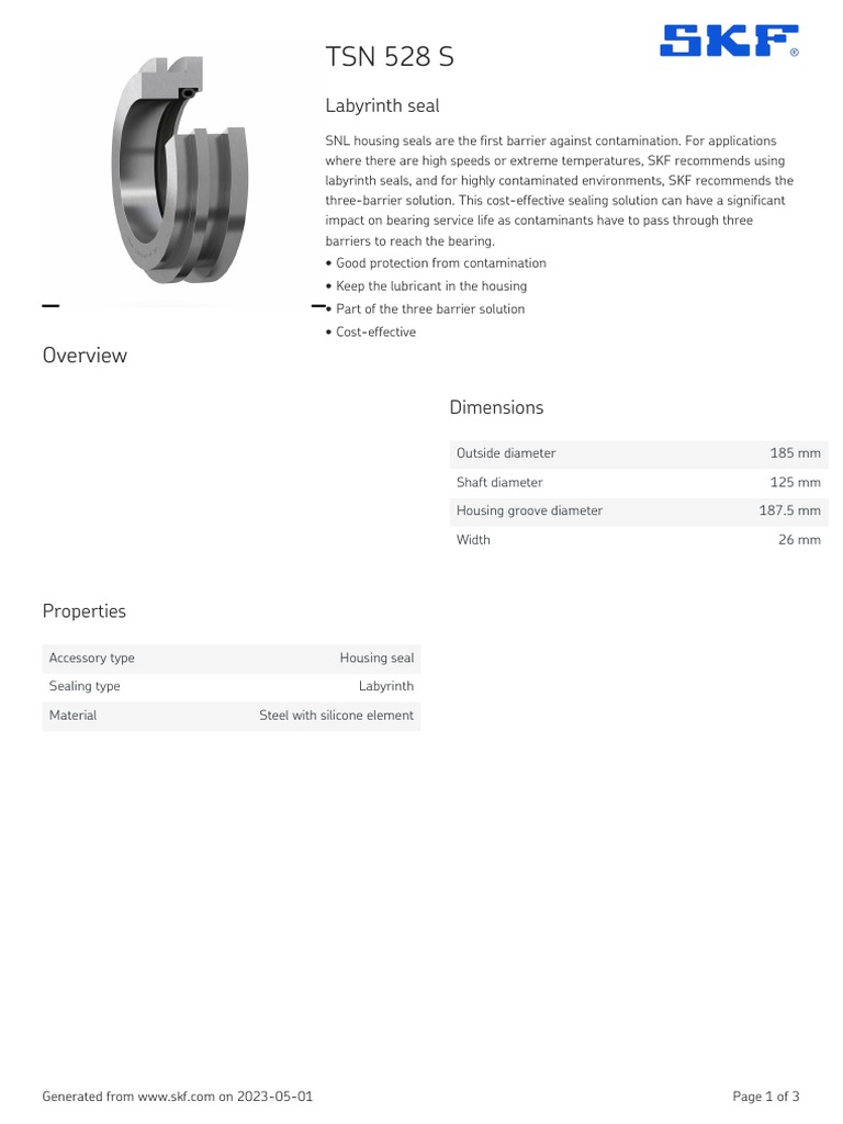 SKF TSN 528 S Specification | PDF | License | Application Software