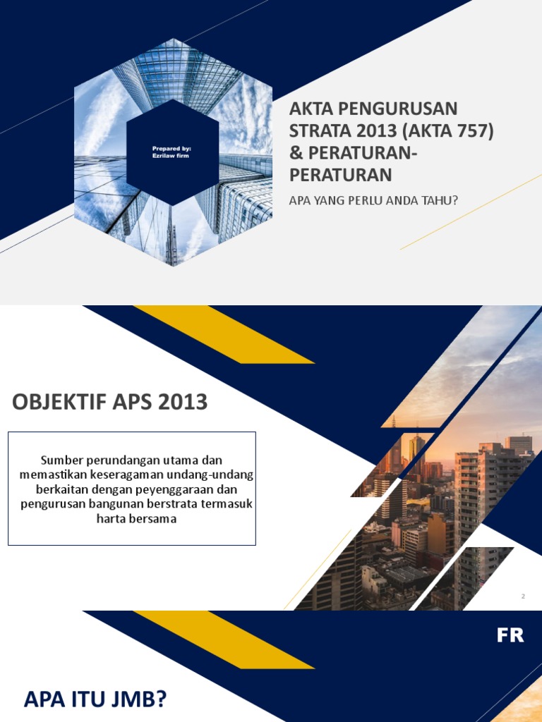 Presentation Akta Pengurusan Strata Slide | PDF