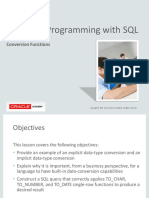Database Programming With SQL: 5-1 Conversion Functions