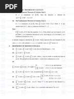 Definite Integration - Formula Sheet - MathonGo