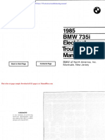1985 BMW 735i Electrical Troubleshooting Manual