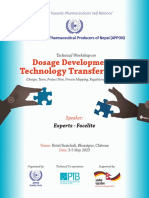 Program Brochure - Dosage Development & Technology Transfer
