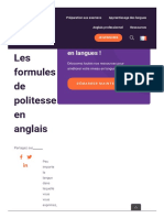 Les Formules de Politesse en Anglais: Améliorez Votre Niveau en Langues !