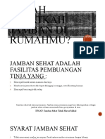 Sudah Sehatkah Jamban Di Rumahmu