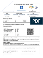 Electronic Reservation Slip (ERS) : 2363875710 15053/Cpr LJN Express Ac 3 Tier Sleeper (3A)