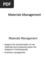 Materials Management