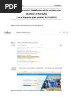 Guide d'installation AutoCAD Étudiant | PDF | AutoCAD | Autodesk