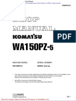 Komatsu Wheel Loaders Wa150pz 5 Shop Manual