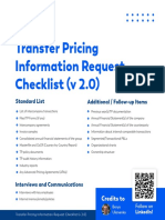 TP Info Request Checklist