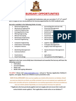 Career Wise Bursary Advert 2023