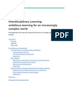 Interdisciplinary Learning Thought Paper