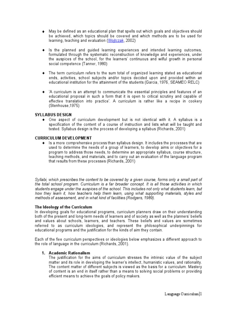 6 language curriculum pdf curriculum learning