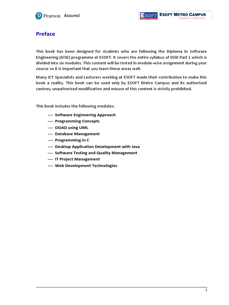 Assured Diploma in Software Engineering - Proposed Textbook | PDF