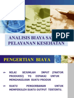 Analisis Biaya Satuan Pelayanan Kesehatan