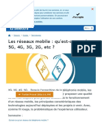 Les Réseaux Mobile - Qu'est-Ce Que La 5G, 4G, 3G, 2G, Etc ?