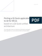 Porting A QT Quick Application To QT For Mcus