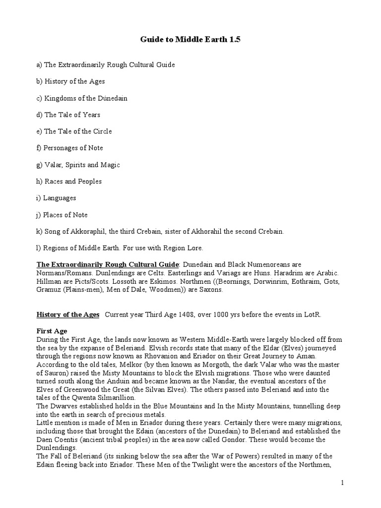 GuidetoMiddleEarth1 5 Download Free PDF Middle Earth J R R Tolkien