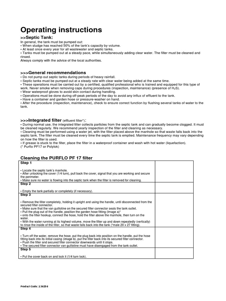 Conder Millenium Septic Tank Operating Instructions | PDF | Septic Tank ...