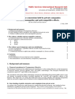 2000 May - David Hall & Kate Bayliss - Public Service Concessions Held by Private Companies Subsidies, Monopolies and Anti-Competitive Effects