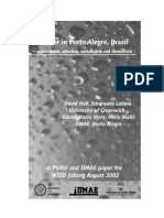 2002 August - David Hall & Emanuele Lobina - Water in Porto Alegre, Brazil - Accountable, Effective, Sustainable and Democratic