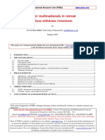 2003 January - David Hall - Water Multinationals in Retreat - Suez Withdraws Investment