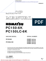 Komatsu Hydraulic Excavator Pc150 6k Shop Manual