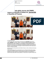 Risorse PNRR, Siglato Patto Tra Uniurbe Guardia Di Finanza - Vivere Marche - It, 30 Giugno 2023