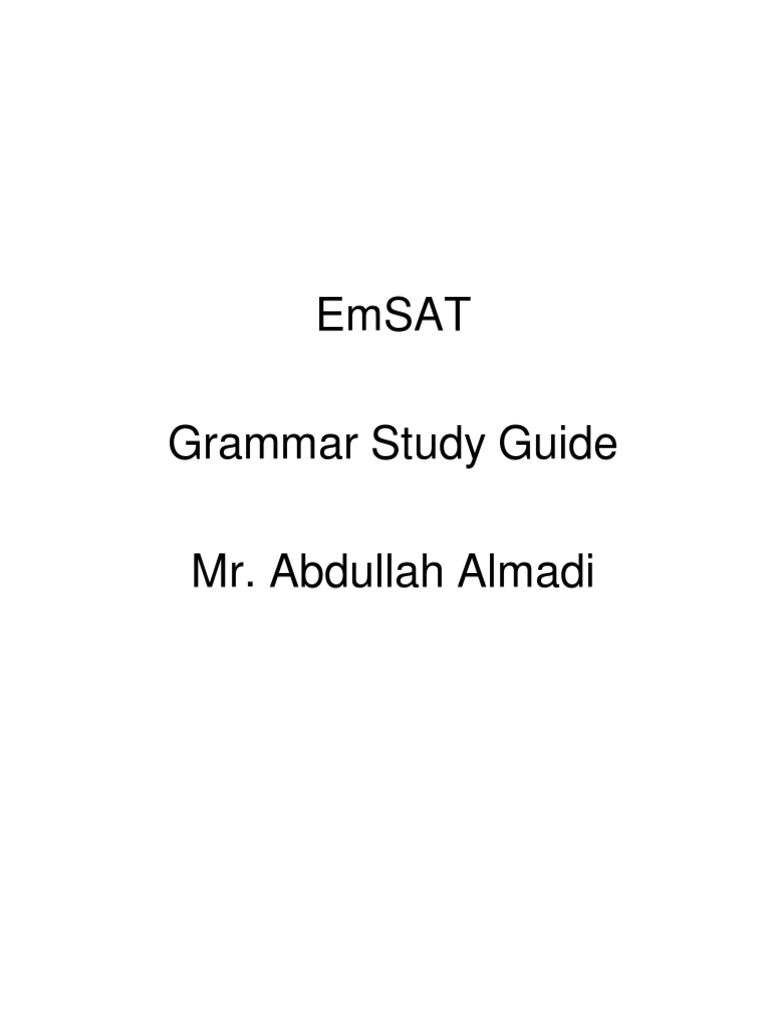 EmSAT Grammar: Present Tenses Guide | PDF | Pronoun | Perfect (Grammar)