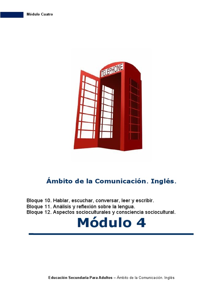 Ingles Modulo 4 Pdf Verbo Asunto Gramática