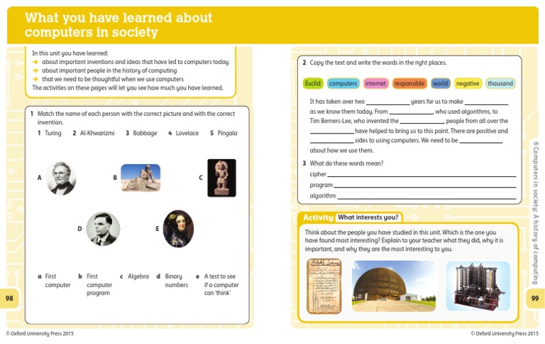 History of Computing and Key Figures | PDF | Algorithms | Theoretical ...