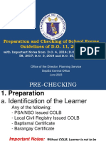 Preparation and Checking of School Forms SY2022 2023 As of June 22 2023