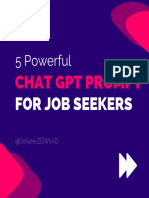 5 Powerful ChatGPT Prompts For Job Seekers