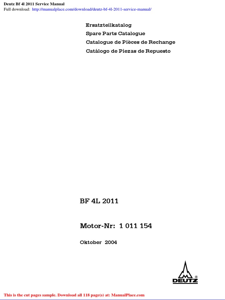 DEUTZ F 4M 2011 SERVICE MANUAL PDF FREE DOWNLOAD visual data 7