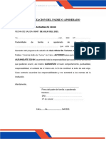 Autorizacion Del Padre O Apoderado: Salida Ausangate 5D/4N