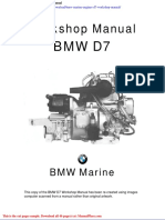 BMW Marine Engines d7 Workshop Manual