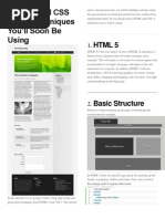 HTML 5 and Css 3