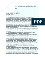 Recepción y Almacenamiento de Combustible