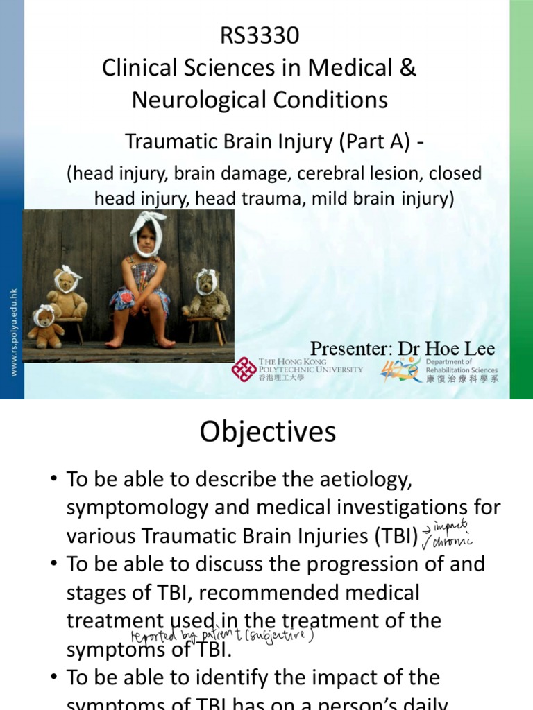 CS Lecture1 TBI Introduction 202122 1 | PDF | Traumatic Brain Injury