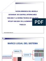 Implementacion armónica del modelo estandar  de control interno MECI