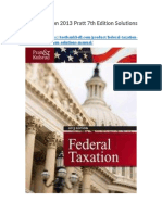 Federal Taxation 2013 Pratt 7th Edition Solutions Manual