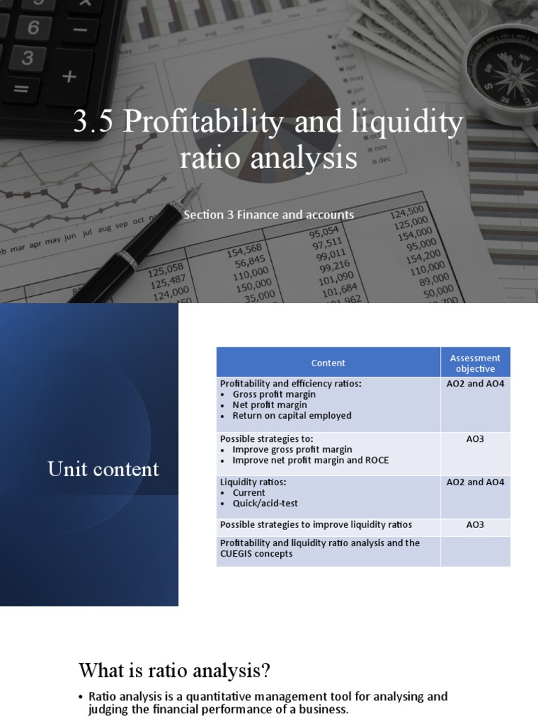 Profitability & Liquidity Ratio Guide | PDF | Gross Margin | Economics