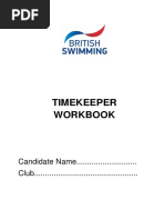 Timekeeper Guidelines for Swimming Events | PDF | Swimming (Sport ...