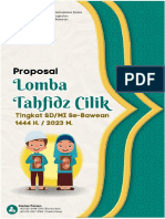 Proposal Lomba Tahfidz Cilik Hmi Komisariat Bawean