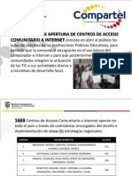 La Estrategia de Apertura de Centros de Acceso comunitario a Internet