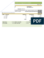 Demonstrativo de Pagamento de Salário: Matrícula Nome Do Funcionário Departamento