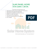 Sistim Solar Panel Home System 2kva - Abid - Solarhome