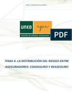 Tema 4. La Distribucion Del Riesgo Entre Aseguradoras Coaseguro y Reaseguro