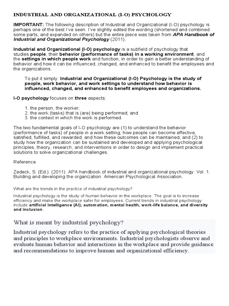 INDUSTRIAL ORGANIZATIONAL PSYCHOLOGY RESEARCH PRACTICE PDF visual data 7