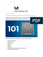 Access Control Doors 101 Report For Nagji